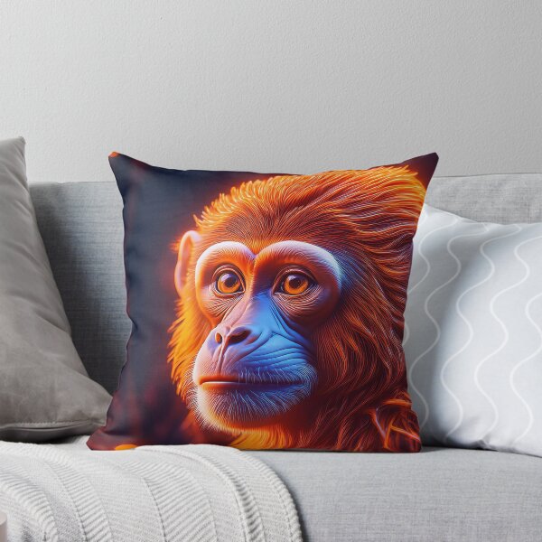 Item preview, Baby Orange | Glowing Neon Monkey Collection | Hyperrealistic designed and sold by monkeybusiness.pt.