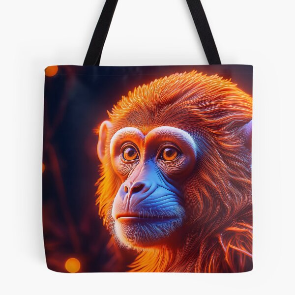 Item preview, Baby Orange | Glowing Neon Monkey Collection | Hyperrealistic designed and sold by monkeybusiness.pt.