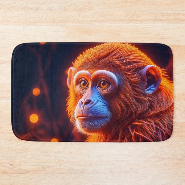 Item preview, Baby Orange | Glowing Neon Monkey Collection | Hyperrealistic designed and sold by monkeybusiness.pt.
