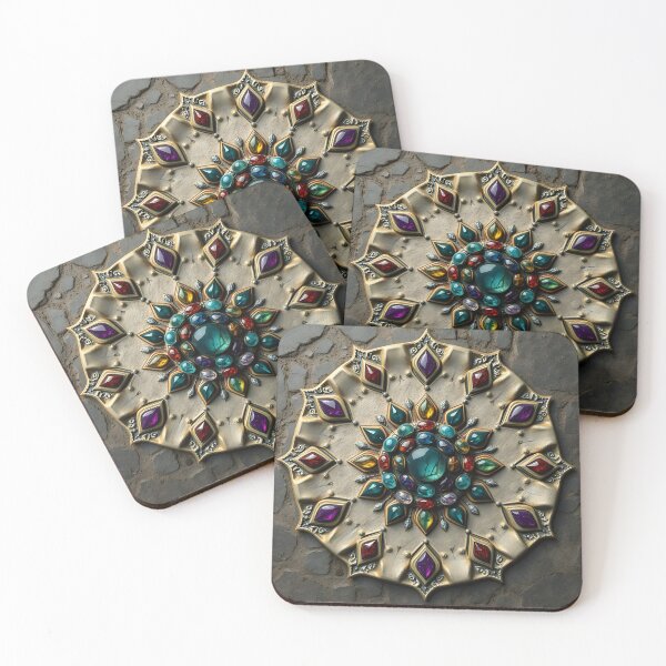 Item preview, Mandala of colored stones designed and sold by PrintLabStudio.