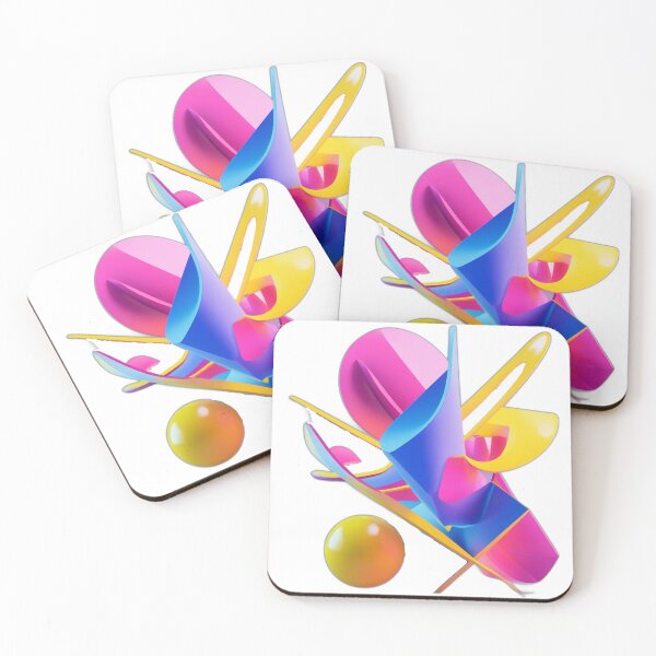 Item preview, Bold & Colorful 3D Abstract Composition designed and sold by angelcrease.