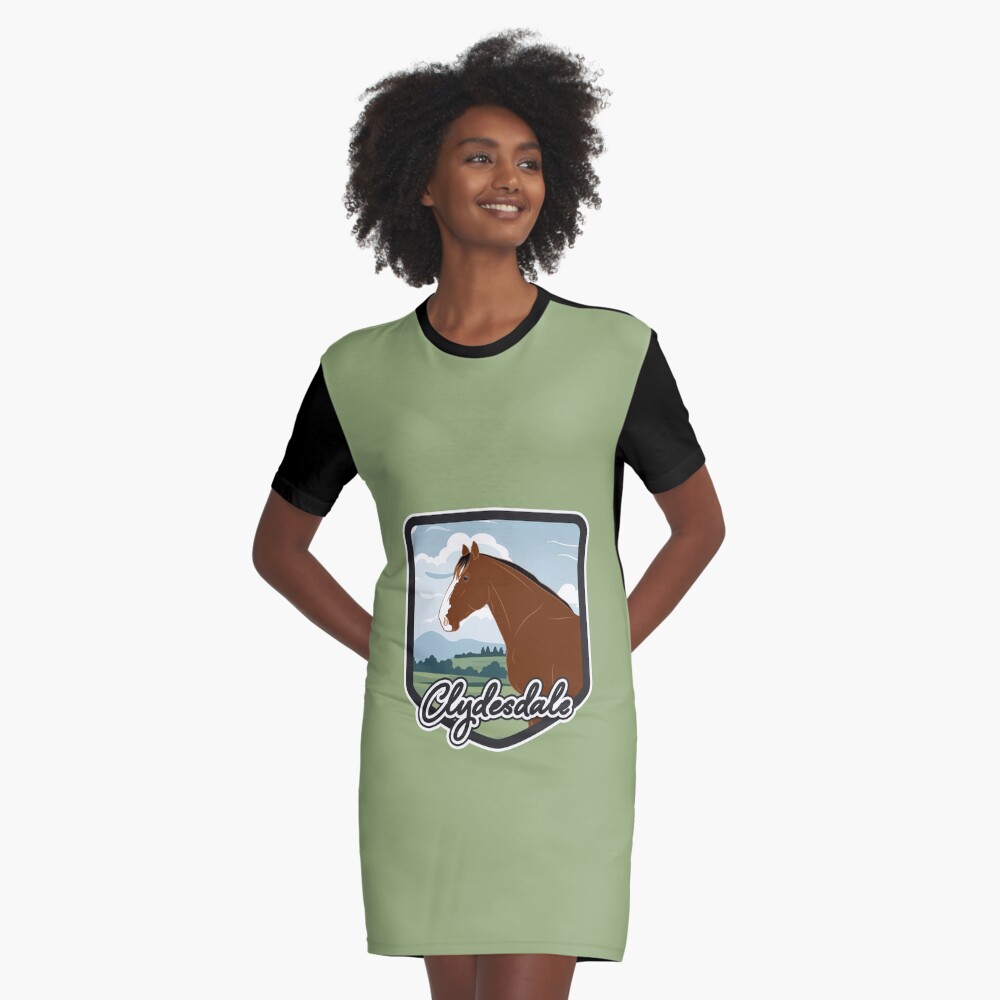 Aperçu de l'œuvre Robe t-shirt créée et vendue par WebEquitation.