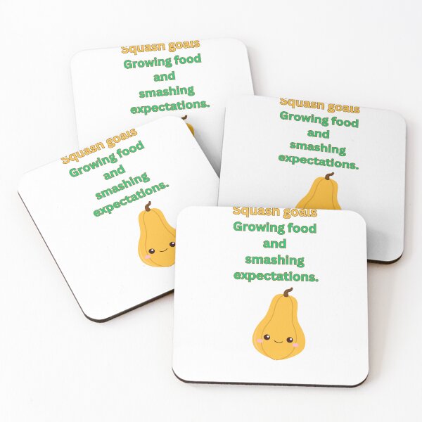 Item preview, Squash Goals: Garden Motivation designed and sold by ValhallaPrint.