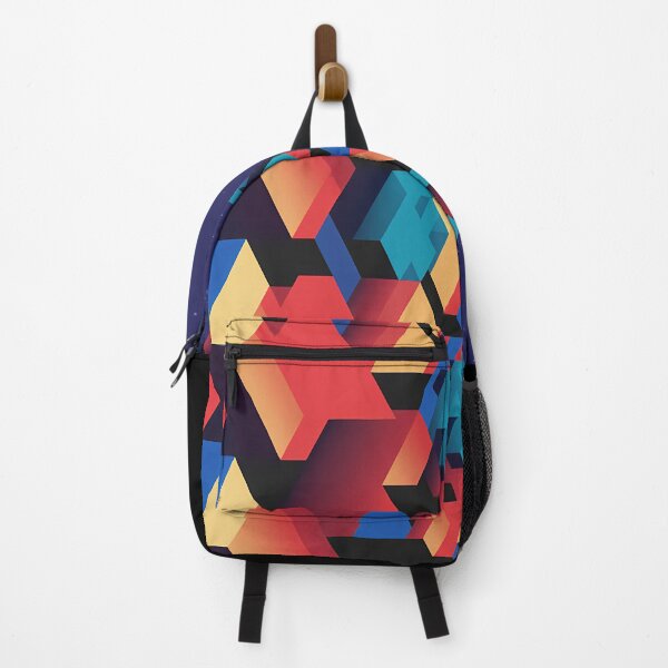 Item preview, Futuristic Isometric Cubes – Vibrant Sci-Fi Geometric Pattern designed and sold by ViviNyks.