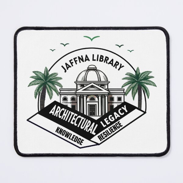 Item preview, Jaffna Library – Symbol of Knowledge & Resilience designed and sold by TasteTicker.