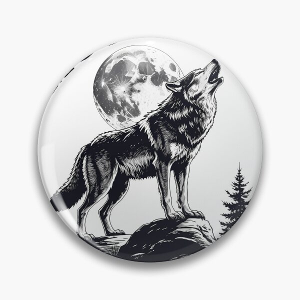 Item preview, Moon Calls I answer - Howling Wolf Midnight Mood designed and sold by EnigmaVoid.