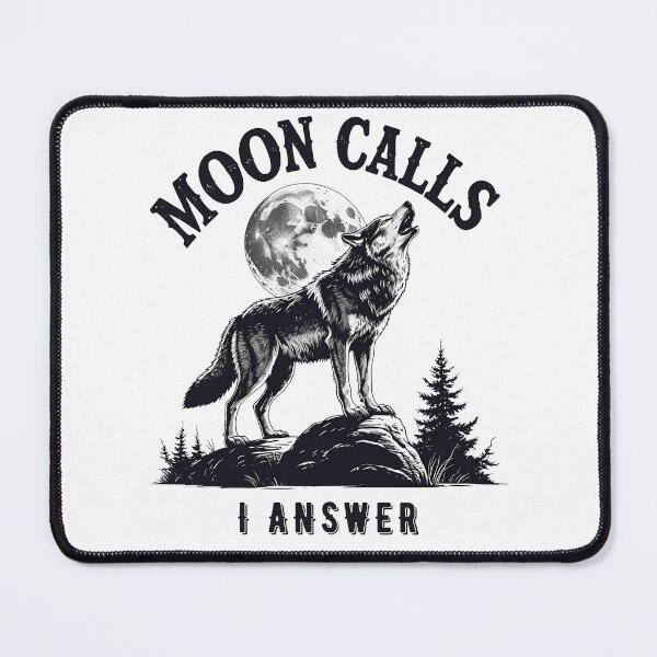 Item preview, Moon Calls I answer - Howling Wolf Midnight Mood designed and sold by EnigmaVoid.