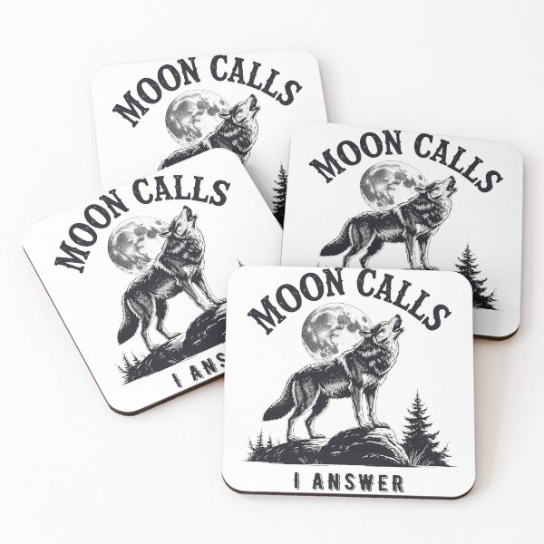 Item preview, Moon Calls I answer - Howling Wolf Midnight Mood designed and sold by EnigmaVoid.