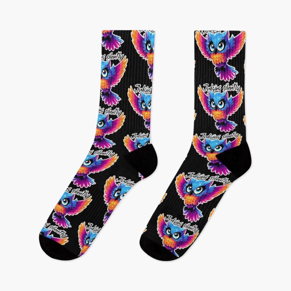 Item preview, Judging Silently Blue Eyed Owl In Twilight designed and sold by SplashTastic.