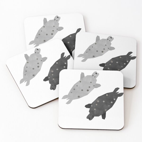 Item preview, pair of male gray seal and female gray seal  designed and sold by histriophoca.