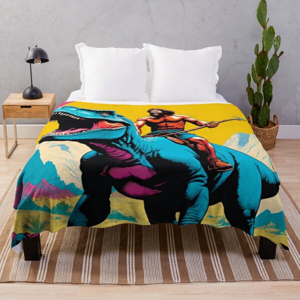 Item preview, Caveman Riding a Dinosaur – Prehistoric Adventure Artwork designed and sold by GrizzlyCollective.