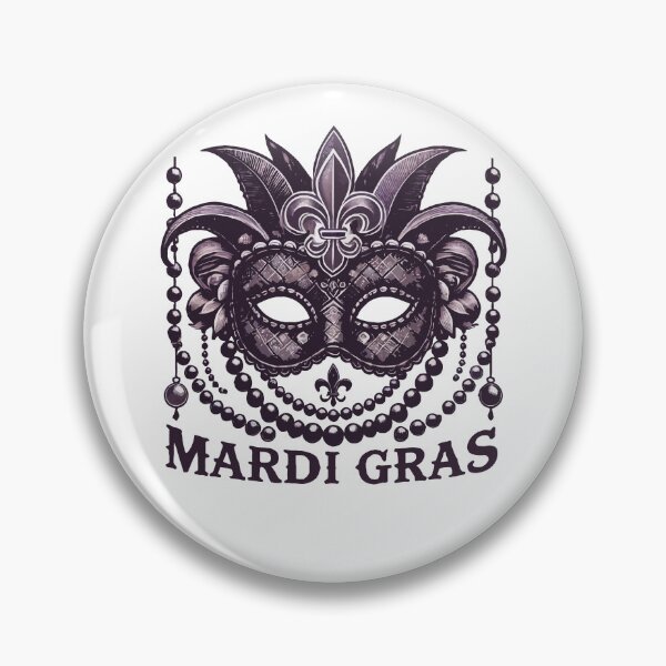 Item preview, Mardi Gras Mask Beads Fleur De Lis designed and sold by LuminOrb.