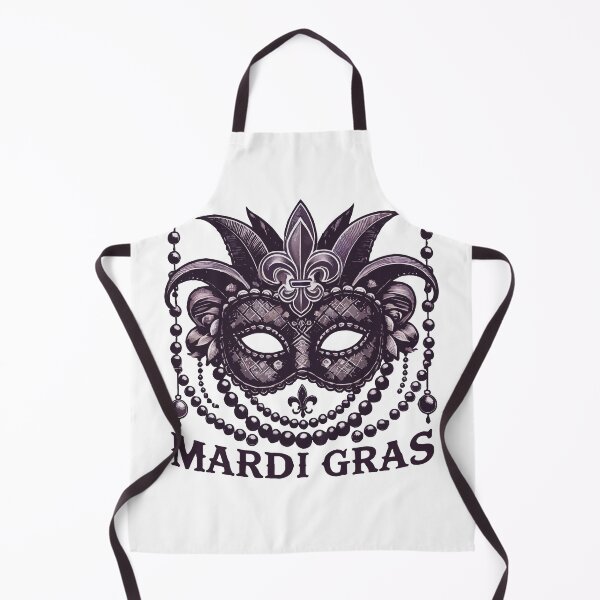 Item preview, Mardi Gras Mask Beads Fleur De Lis designed and sold by LuminOrb.