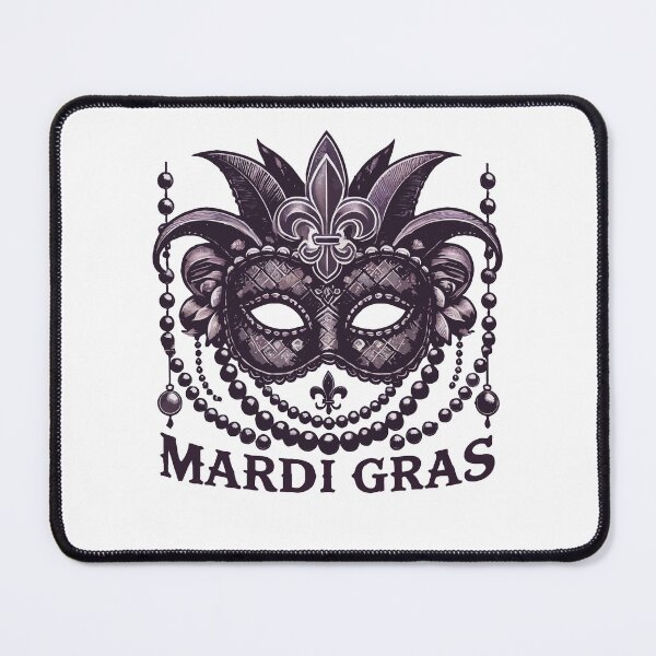 Item preview, Mardi Gras Mask Beads Fleur De Lis designed and sold by LuminOrb.