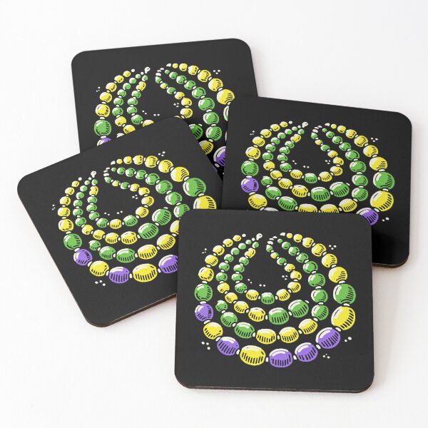 Artikelvorschau, Karneval Mardi Gras Perlenkette Motiv entworfen und verkauft von LuminOrb.