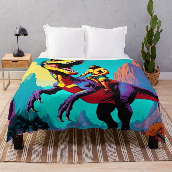 Item preview, Epic Prehistoric Human Riding a Dinosaur – Primal Adventure designed and sold by GrizzlyCollective.