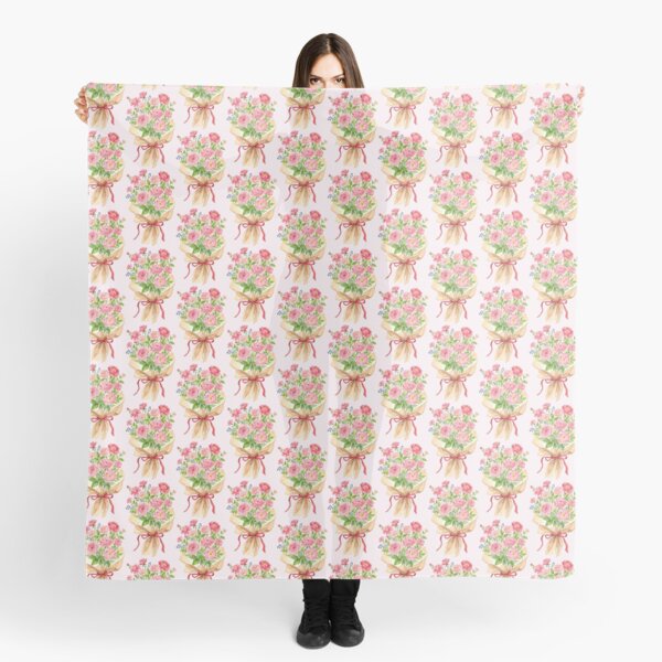 Item preview, Pink Floral Watercolor Flower Bouquet designed and sold by Magnolia Valley Art.