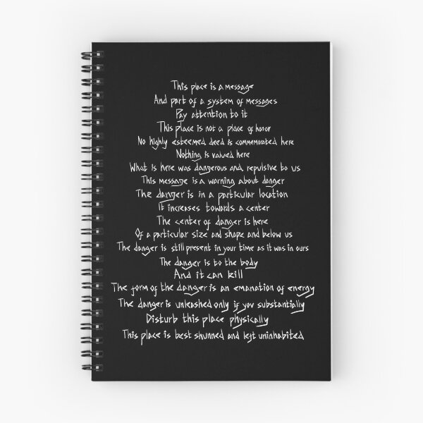 Item preview, Nuclear semiotics full warning message (white) designed and sold by TheDoodlemancer.