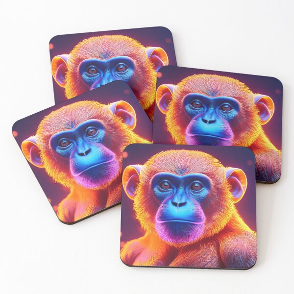 Item preview, Blue Skin | Glowing Neon Monkey Collection | Hyperrealistic designed and sold by monkeybusiness.pt.