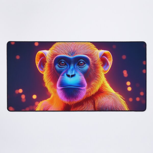 Item preview, Blue Skin | Glowing Neon Monkey Collection | Hyperrealistic designed and sold by monkeybusiness.pt.