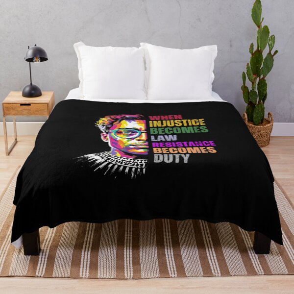 Item preview, "When Injustice Becomes Law, Resistance Becomes Duty" – Notorious RBG Political Protest Shirt designed and sold by Colorful-Garden.