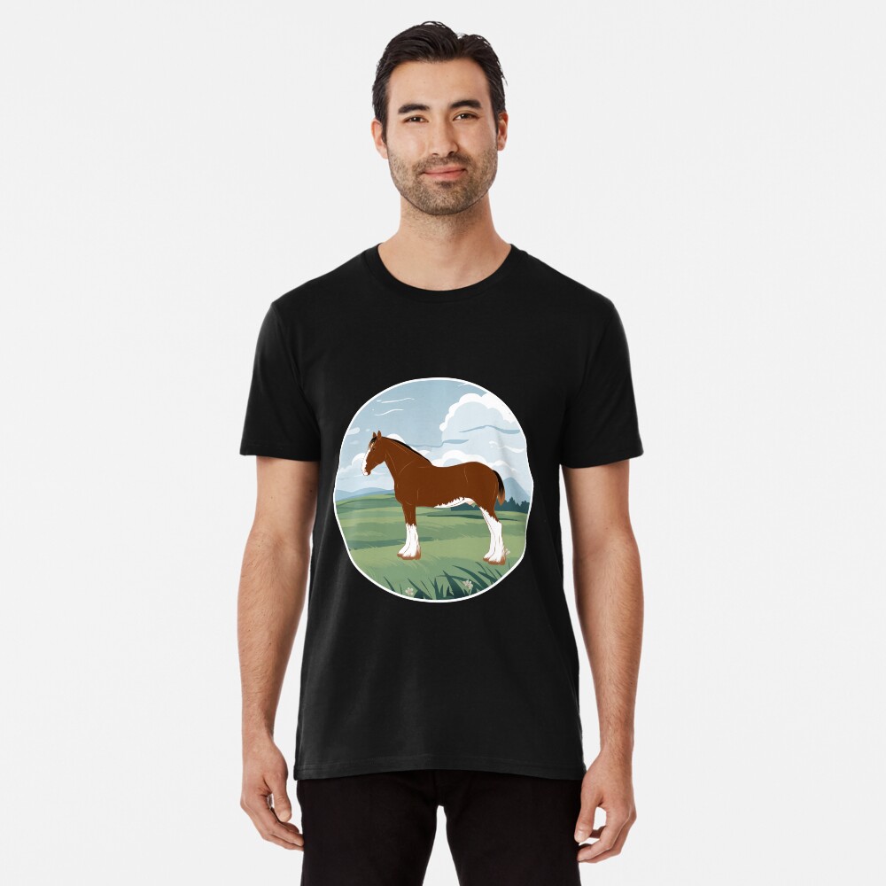 Aperçu de l'œuvre T-shirt premium créée et vendue par WebEquitation.