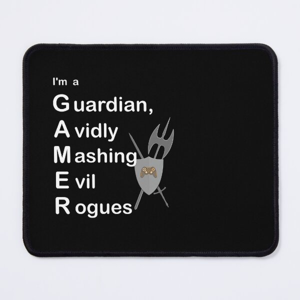 Item preview, I'm A Gamer Mashing Evil Rogues designed and sold by TheAcronymystic.
