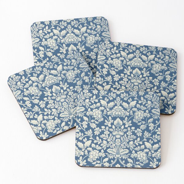 Item preview, Blue Floral Damask designed and sold by Angry Swan Designs.