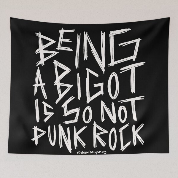 Item preview, Being a Bigot is So Not Punk Rock designed and sold by doodlebymeg.