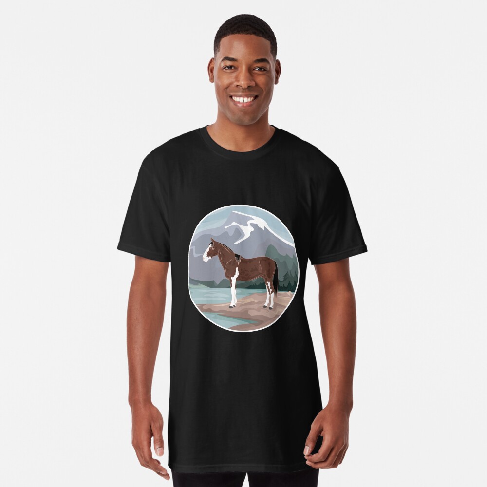 Aperçu de l'œuvre T-shirt long créée et vendue par WebEquitation.