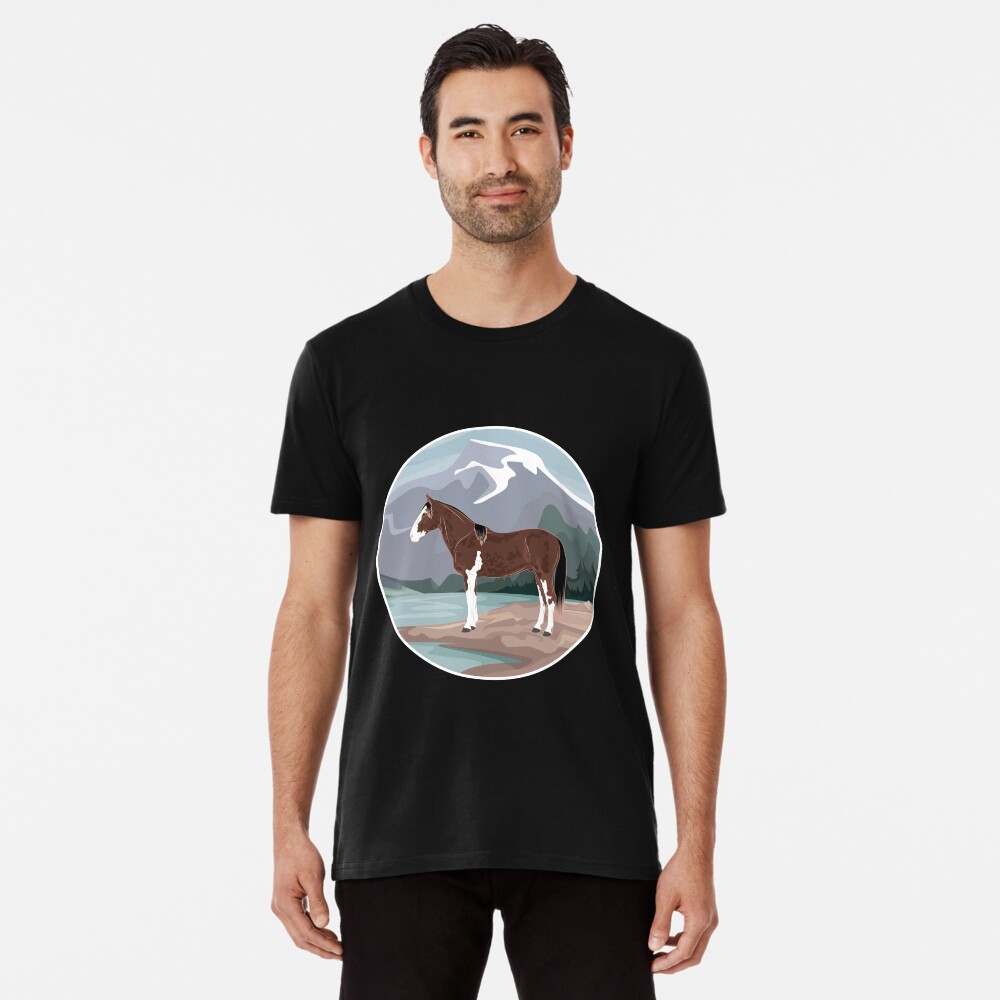 Aperçu de l'œuvre T-shirt premium créée et vendue par WebEquitation.