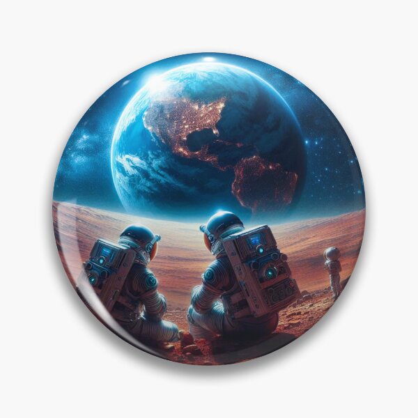 Item preview, Astranauts watching the Earth from the Moon designed and sold by Dogandesighn.