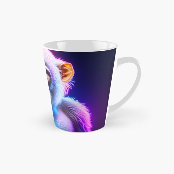 Item preview, White | Glowing Neon Monkey Collection | Hyperrealistic designed and sold by monkeybusiness.pt.
