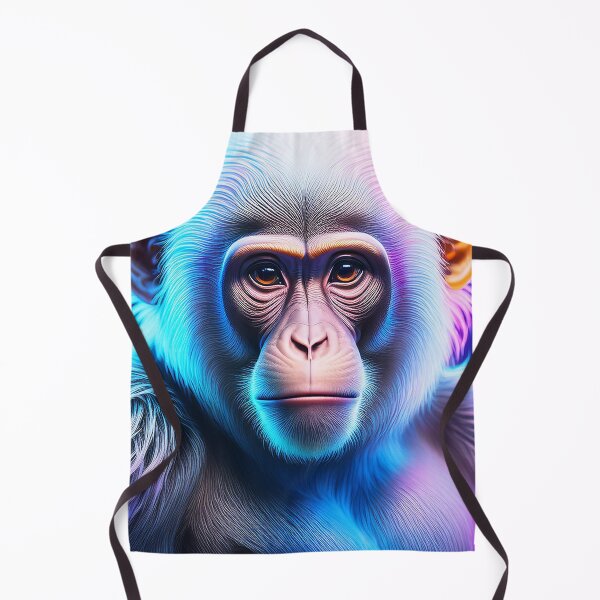 Item preview, White | Glowing Neon Monkey Collection | Hyperrealistic designed and sold by monkeybusiness.pt.