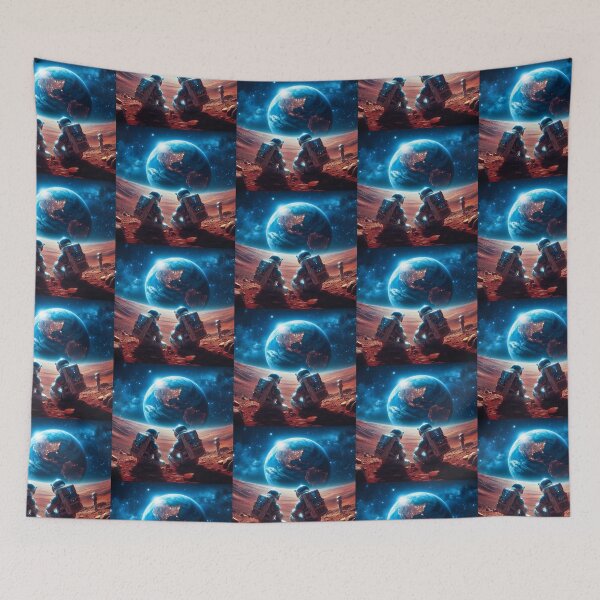 Item preview, Astranauts watching the Earth from the Moon designed and sold by Dogandesighn.