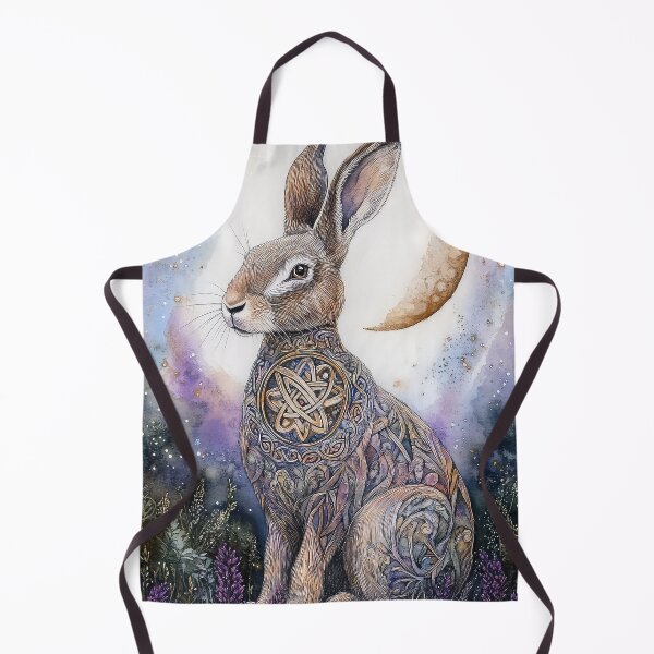 Item preview, Celtic Brown Hare sat in Heather.  designed and sold by thewandswant.