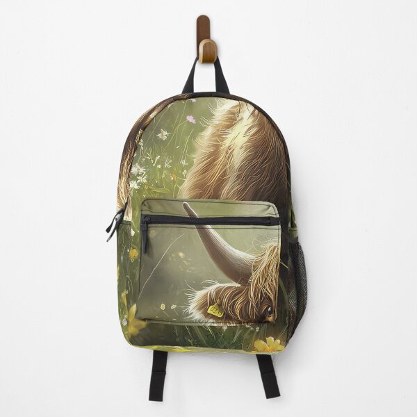 Item preview, Highland Cow in the Spring Meadow. designed and sold by thewandswant.