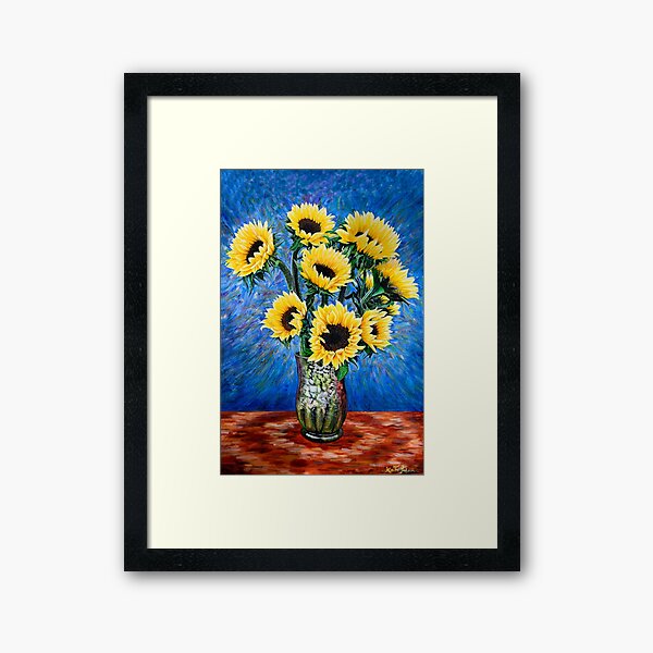 Aperçu de l'œuvre PEINTURE ACRYLIQUE TOURNESOLS, ART TOURNESOL créée et vendue par Danicus666.