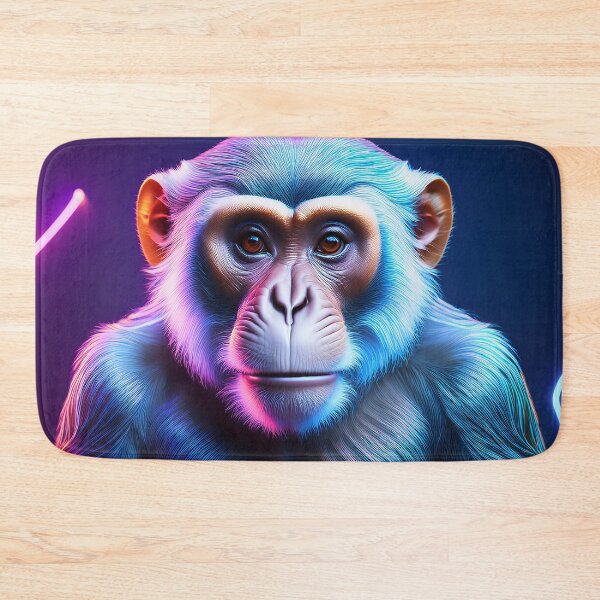 Item preview, Pink Blue Gradient | Glowing Neon Monkey Collection | Hyperrealistic designed and sold by monkeybusiness.pt.