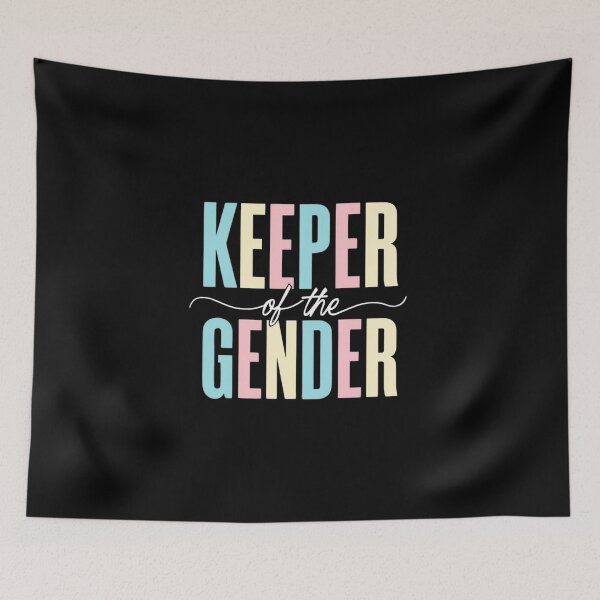 Item preview, Bold "KEEPER of the GENDER" Typography Design – Fun Gender Reveal Announcement designed and sold by Colorful-Garden.