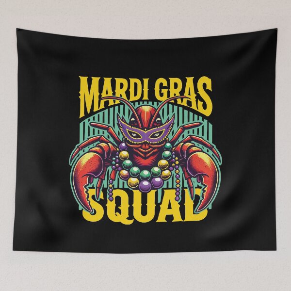 Item preview, Mardi Gras Crayfish Squad Celebration designed and sold by LuminOrb.