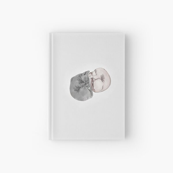 Yin Yang of two Sphynxes Hardcover Journal
