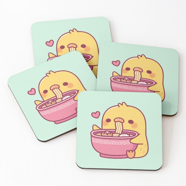 Item preview, Cute Chick Loves Slurping Ramen Noodles designed and sold by rustydoodle.