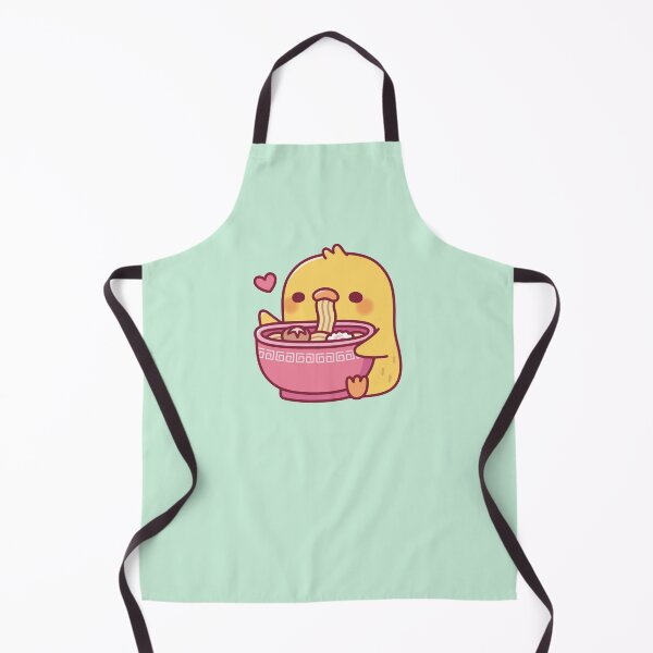 Item preview, Cute Chick Loves Slurping Ramen Noodles designed and sold by rustydoodle.