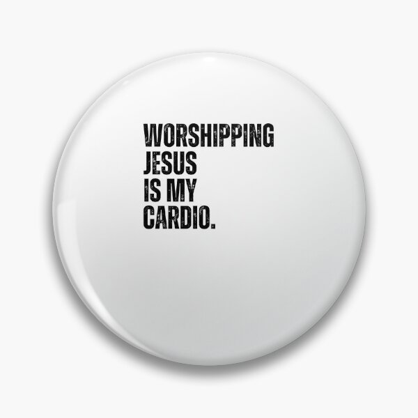 Item preview, Worshipping Jesus is my Cardio funny designed and sold by snowry.