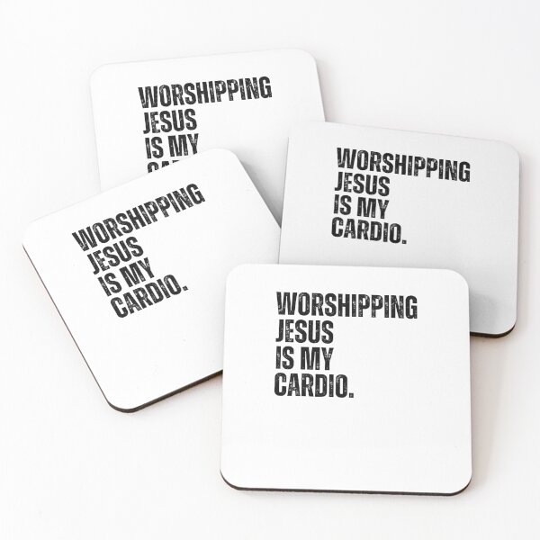 Item preview, Worshipping Jesus is my Cardio funny designed and sold by snowry.