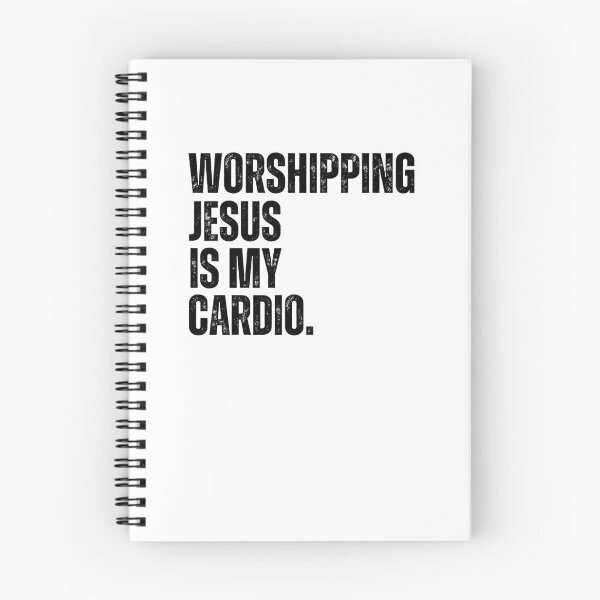 Item preview, Worshipping Jesus is my Cardio funny designed and sold by snowry.