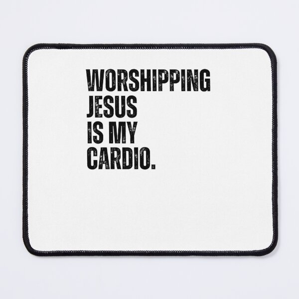 Item preview, Worshipping Jesus is my Cardio funny designed and sold by snowry.