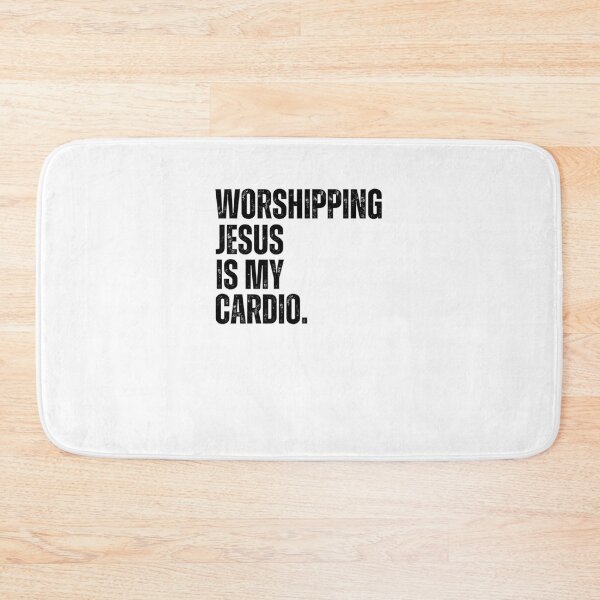 Item preview, Worshipping Jesus is my Cardio funny designed and sold by snowry.