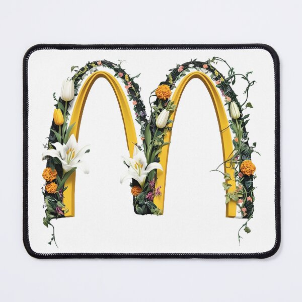 Item preview, "Floral Golden Arches – Nature-Inspired McDonald's Art" designed and sold by YounGistanStore.